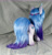 Size: 2826x2962 | Tagged: safe, artist:doctorkoda, izzy moonbow, pony, unicorn, g5, bracelet, butt, colored hooves, female, high res, irl, jewelry, mare, photo, plot, plushie, solo, standing