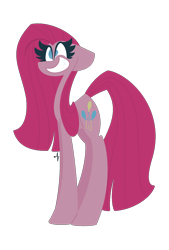 Size: 1080x1600 | Tagged: safe, artist:scridley-arts, pinkie pie, earth pony, pony, g4, female, pinkamena diane pie, simple background, solo, transparent background