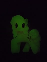 Size: 3120x4160 | Tagged: safe, photographer:hollyn, pinkie pie, earth pony, pony, g4, blind bag, creepy, glow in the dark, night, nightmare fuel, photo, toy