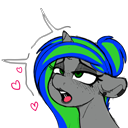 Size: 128x128 | Tagged: safe, artist:themimicartist, oc, oc:vivid glow, pony, unicorn, solo