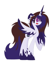 Size: 1808x2200 | Tagged: safe, artist:scridley-arts, oc, oc only, oc:space crusher, alicorn, pony, alicorn oc, horn, simple background, solo, transparent background, wings