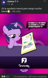 Size: 720x1171 | Tagged: safe, edit, princess celestia, twilight sparkle, g4, azteca 7, book, butt, facebook, female, filly, foal, meme, plot