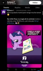 Size: 444x742 | Tagged: safe, princess celestia, twilight sparkle, alicorn, pony, unicorn, g4, azteca 7, book, butt, female, filly, foal, meme, meta, plot, twitter, unicorn twilight