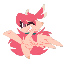 Size: 1296x1256 | Tagged: safe, artist:scridley-arts, oc, oc only, oc:scridley, pegasus, pony, chest fluff, female, one eye closed, pegasus oc, simple background, solo, transparent background, wink