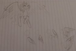 Size: 2717x1812 | Tagged: safe, artist:those kids in the corner, oc, unnamed oc, pegasus, pony, female, mare, old art, sketch, sketch dump, spread wings, traditional art, wings