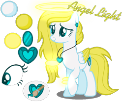 Size: 788x662 | Tagged: safe, artist:angellightyt, oc, oc only, oc:angel light, pegasus, pony, base used, colored wings, ear piercing, jewelry, necklace, pegasus oc, piercing, raised hoof, simple background, smiling, solo, transparent background, two toned wings, wings