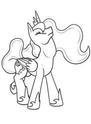Size: 1470x2000 | Tagged: safe, artist:theandymac, princess luna, alicorn, pony, comic:luna noms her guards, g4, cartoon physics, concave belly, crossed hooves, crown, eating, ethereal mane, ethereal tail, eyelashes, eyes closed, female, folded wings, grayscale, hammerspace, hammerspace belly, helmet, hoof shoes, horn, jewelry, long mane, long tail, lunapred, mare, missing accessory, monochrome, no source available, object vore, princess shoes, raised leg, regalia, simple background, slender, solo, standing, swallowing, tail, thin, three quarter view, throat bulge, white background, wings