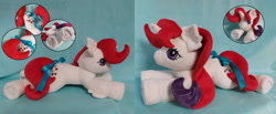 Size: 16782x6936 | Tagged: safe, artist:starfulstitches, moondancer (g1), pony, unicorn, g1, female, irl, lying down, mare, photo, plushie, prone, solo