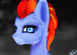 Size: 2101x1501 | Tagged: safe, artist:minckies, oc, oc only, earth pony, pony, bust, earth pony oc, signature, solo