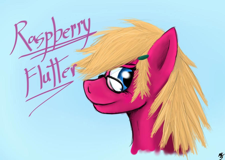 Mlp Oc Raspberry Daylight #3103336 - safe, artist:fastballncs, oc, oc:raspberry flutter, bust ...