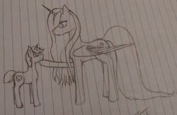Size: 2512x1626 | Tagged: safe, artist:those kids in the corner, fluttershy, oc, unnamed oc, alicorn, pony, g4, alicornified, fluttercorn, old art, race swap, sketch, traditional art