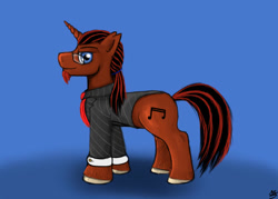 Size: 900x644 | Tagged: safe, artist:fastballncs, oc, oc only, oc:pitch, male, simple background, stallion