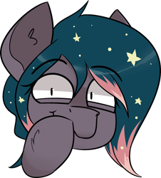 Size: 1640x1813 | Tagged: safe, artist:difis, oc, oc only, oc:star universe, pegasus, pony, cute, emote, ethereal mane, female, giggling, hoof over mouth, mare, pegasus oc, solo, starry mane