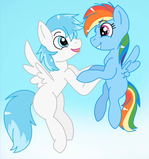 3045325 - safe, artist:mlplary6, rainbow dash, pegasus, pony, g4, animated,  baby, baby dash, baby pony, block, blocks, female, filly, filly rainbow dash,  foal, gif, smiling, solo, toy, younger - Derpibooru