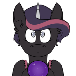 Size: 900x900 | Tagged: safe, artist:fuckomcfuck, oc, oc:fortune teller, pony, unicorn, crystal ball, simple background, solo, transparent background