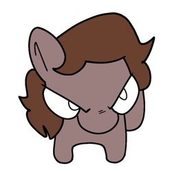 Size: 768x768 | Tagged: safe, artist:bloddyvoker, artist:bloods, oc, oc:bloods, pegasus, pony, angry, front view, pegasus oc, simple background, solo, white background