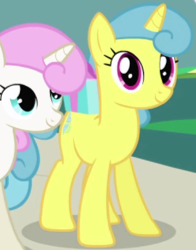 Size: 338x432 | Tagged: safe, screencap, lemon hearts, twinkleshine, pony, unicorn, friendship is magic, g4, background character, background pony, cropped, female, horn, mare, solo focus