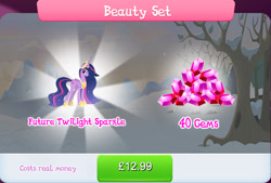 Size: 1271x858 | Tagged: safe, gameloft, twilight sparkle, alicorn, pony, g4, my little pony: magic princess, bundle, costs real money, crown, english, ethereal mane, female, folded wings, gem, horn, jewelry, mare, mobile game, numbers, older, older twilight, older twilight sparkle (alicorn), princess twilight 2.0, regalia, sale, solo, text, twilight sparkle (alicorn), wings