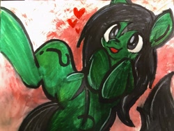Size: 4032x3024 | Tagged: safe, artist:muffinz, oc, oc:filly anon, earth pony, pony, female, filly, marker drawing, solo, traditional art