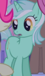 Size: 218x368 | Tagged: safe, screencap, lyra heartstrings, pony, unicorn, friendship is magic, g4, background character, background pony, cropped, female, horn, mare, solo focus