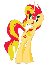 Size: 1190x1600 | Tagged: safe, artist:scridley-arts, sunset shimmer, pony, unicorn, g4, cute, eye clipping through hair, looking back, open mouth, shimmerbetes, simple background, transparent background