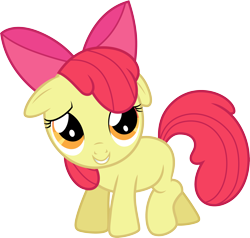 Size: 3154x3000 | Tagged: safe, artist:cloudy glow, apple bloom, earth pony, pony, g4, lesson zero, .ai available, blank flank, female, filly, foal, high res, simple background, solo, transparent background, vector