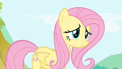 Size: 1920x1080 | Tagged: safe, screencap, fluttershy, pegasus, pony, g4, maud pie (episode), cute, shyabetes, smiling, solo