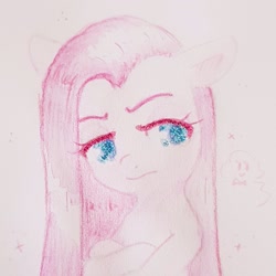 Size: 2047x2048 | Tagged: safe, artist:fipoki, pinkie pie, earth pony, pony, g4, cute, cuteamena, eyebrows, female, high res, mare, pinkamena diane pie, solo, traditional art