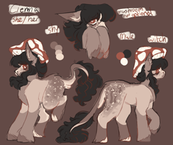 Size: 1192x1000 | Tagged: safe, artist:kazmuun, oc, oc:cienna, hybrid, mule, female, reference sheet, solo