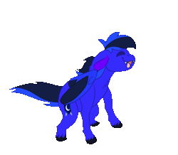 Size: 676x590 | Tagged: safe, alternate character, alternate version, artist:euspuche, oc, oc only, oc:guard cobalt flash, bat pony, hybrid, pony, animated, bat pony oc, commission, dance till you die dog, dancing, gif, male, meme, simple background, solo, transparent background, ych result