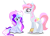 Size: 3013x2190 | Tagged: safe, artist:harmonyvitality-yt, oc, oc only, alicorn, pony, g4, alicorn oc, base used, colored wings, concave belly, duo, eyelashes, female, gritted teeth, high res, horn, mare, multicolored wings, rainbow wings, simple background, slender, teeth, thin, transparent background, wings