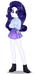 Size: 1096x2284 | Tagged: safe, alternate version, artist:skyfallfrost, oc, oc:midnight sapphire, human, equestria girls, g4, clothes, female, shirt, simple background, skirt, solo, transparent background