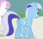 Size: 143x131 | Tagged: safe, screencap, minuette, twinkleshine, pony, unicorn, friendship is magic, g4, background character, background pony, butt, cropped, female, mare, minu-ass, plot, solo focus
