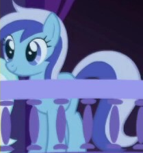 Size: 209x223 | Tagged: safe, screencap, minuette, earth pony, pony, friendship is magic, g4, animation error, background character, background pony, cropped, earth pony minuette, female, mare, missing horn, solo focus