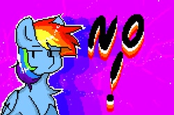 Size: 1193x791 | Tagged: safe, artist:greatsunflow42, rainbow dash, pegasus, pony, g4, chest fluff, needs more saturation, no, pixel art, solo