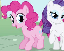 Size: 542x432 | Tagged: safe, screencap, pinkie pie, earth pony, pony, g4, season 1, season 2, cropped, female, intro, mare, solo focus