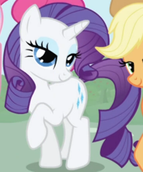 Size: 369x444 | Tagged: safe, screencap, rarity, pony, unicorn, g4, season 1, season 2, cropped, female, horn, intro, mare, solo focus