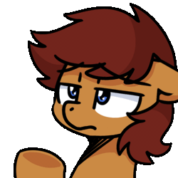 Size: 500x500 | Tagged: safe, artist:sugar morning, part of a set, oc, oc:lapsus, earth pony, pony, animated, annoyed, facehoof, gif, male, simple background, solo, stallion, sugar morning's facehoofs, transparent background