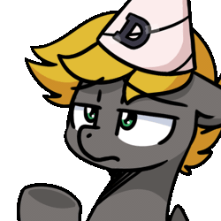 Size: 500x500 | Tagged: safe, artist:sugar morning, part of a set, oc, oc:shutter, pegasus, pony, animated, annoyed, facehoof, gif, male, simple background, solo, stallion, sugar morning's facehoofs, transparent background