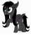 Size: 5000x5700 | Tagged: safe, artist:kaitykat117, oc, oc:shadow streak(kaitykat), bat pony, undead, vampire, vampire bat pony, vampony, zombie, g4, base used, fangs, female, long hair, mare, open mouth, raised hoof, signature, simple background, slit pupils, transparent background, vector