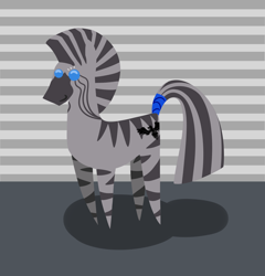 Size: 1714x1788 | Tagged: safe, artist:ybkathan, oc, oc only, pony, zebra, minimalist, solo