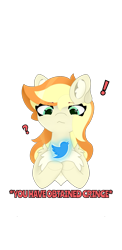 Size: 1080x2220 | Tagged: safe, artist:sodapop sprays, oc, oc only, oc:sodapop sprays, pegasus, pony, meta, simple background, solo, surprised, transparent background, twitter