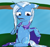 Size: 1800x1700 | Tagged: safe, artist:php176, derpibooru exclusive, trixie, pony, unicorn, g4, cape, clothes, female, lake, mare, mistakes were made, open mouth, raised hoof, raised leg, sad, shiny, sitting, solo, trixie is not amused, trixie's cape, unamused, unshorn fetlocks, water, water droplet, wet, wet cape, wet clothes, wet mane