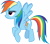 Size: 3405x3000 | Tagged: safe, artist:cloudy glow, rainbow dash, pegasus, pony, g4, my little pony: friendship is magic, the hearth's warming club, .ai available, female, flying, high res, mare, simple background, solo, transparent background, vector