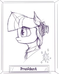 Size: 820x1024 | Tagged: safe, artist:streamvolume, twilight sparkle, g4, bust, portrait, profile, sketch, solo