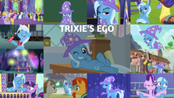 Size: 1978x1113 | Tagged: safe, edit, edited screencap, editor:quoterific, screencap, amber waves, apple bloom, coco crusoe, discord, double diamond, hoo'far, lemon hearts, lyra heartstrings, mudbriar, night glider, orion, pristine, rainbow dash, scootaloo, shooting star (character), starlight glimmer, sugar belle, sunburst, thorax, trixie, twilight sparkle, changedling, changeling, dragon, earth pony, pegasus, pony, unicorn, a horse shoe-in, a matter of principals, all bottled up, boast busters, celestial advice, g4, magic duel, no second prances, road to friendship, student counsel, to change a changeling, to where and back again, uncommon bond, alicorn amulet, dragoness, ego, female, king thorax, male, mare, narcissism, selfish, stallion