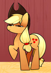 Size: 694x1000 | Tagged: safe, artist:askapplejacktoo, applejack, earth pony, pony, g4, askapplejacktoo, solo