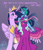 Size: 2671x3100 | Tagged: safe, artist:djkaskan, misty brightdawn, opaline arcana, twilight sparkle, alicorn, pony, unicorn, g4, g5, the last problem, spoiler:g5, alternate universe, blushing, coat markings, crown, curved horn, dialogue, embarrassed, eyes closed, female, freckles, frown, high res, horn, jewelry, looking at someone, looking away, looking down, mare, misty riding opaline, mother and child, mother and daughter, older, older twilight, older twilight sparkle (alicorn), opaline arcana is twilight's daughter, open mouth, open smile, outline, partially open wings, peytral, princess twilight 2.0, raised hoof, regalia, simple background, sitting, smiling, socks (coat markings), sparkles, speech bubble, trio, trio female, turned head, twilight sparkle (alicorn), unshorn fetlocks, wings