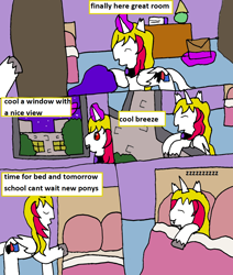 Size: 1112x1314 | Tagged: safe, artist:ask-luciavampire, oc, oc only, oc:aya nightlight, pony, undead, vampire, vampony, comic, sleeping, tumblr, tumblr:ask-the-society-night-pack