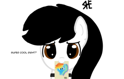Size: 1600x1024 | Tagged: safe, artist:bright skie, rainbow dash, oc, oc:bright skie, pegasus, pony, g4, art, black mane, brown eyes, cute, drawing, mouth hold, simple background, solo, white background